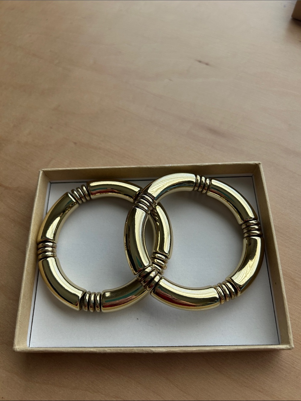 Gold-Tone Hoop Bracelet Pair - Women's Jewelry